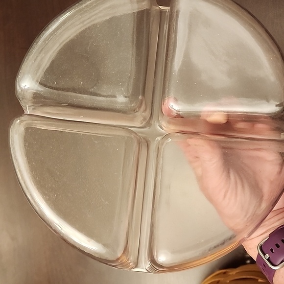 🌻 Longaberger 10 x 4” Woven 1995 Basket w/ Leather Handles and sectional insert - Picture 10 of 11